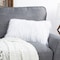 Hastings Home Hastings Home 12x20 Faux Fur Lumbar Pillow, White 638945ELS - alternate 1